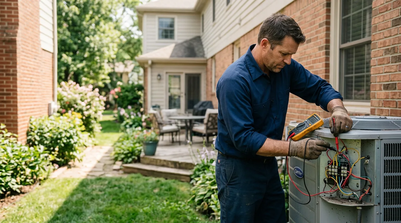 HVAC technician working near Rumson, NJ